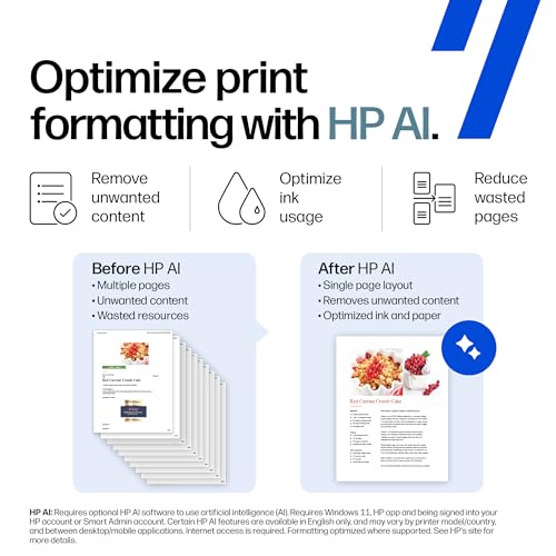 HP DeskJet 2955 Wireless All-in-One Color Inkjet Printer, Scanner, Copier