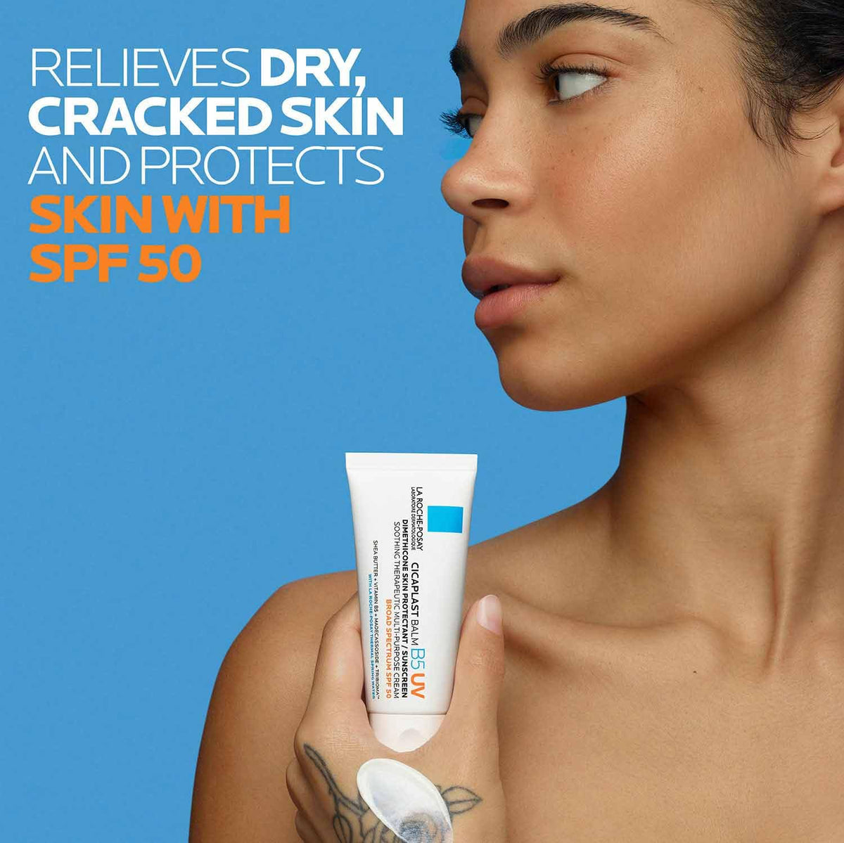 La Roche-Posay Cicaplast Balm B5 UV SPF 50, Vitamin B5 + Shea Butter +