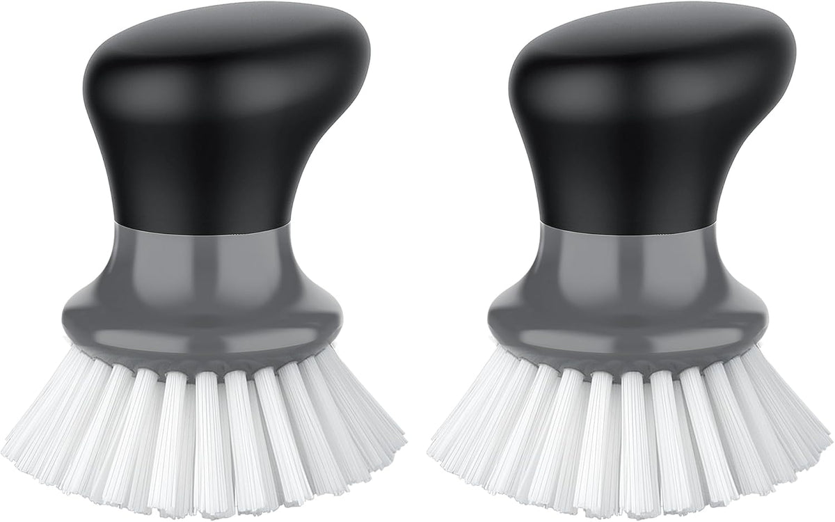 MR.SIGA Dish Scrub Brush, Palm Brush Dish Scrubber with Ergonomic Grip