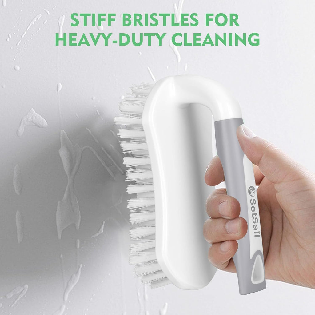 SetSail Scrub Brush, Heavy-Duty Scrub Brushes for Cleaning with Stiff