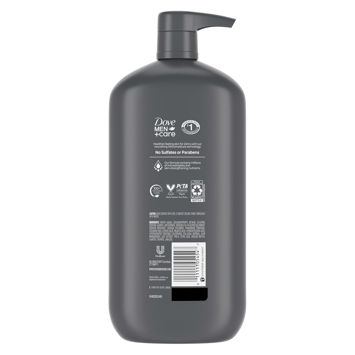 DOVE MEN + CARE Body & Face Wash Sensitive Skin For Hydrated, Smooth Skin
