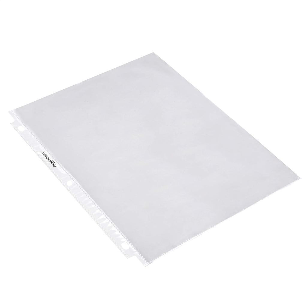 Amazon Basics Sheet Protectors for 3 Ring Binder, Heavyweight, Acid-Free