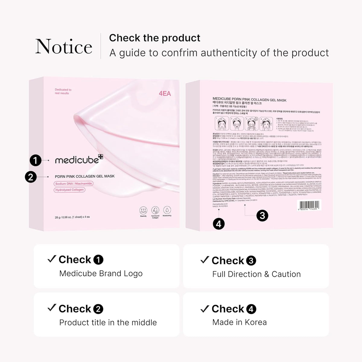medicube Jelly Gel Mask with Salmon DNA PDRN Pink Collagen