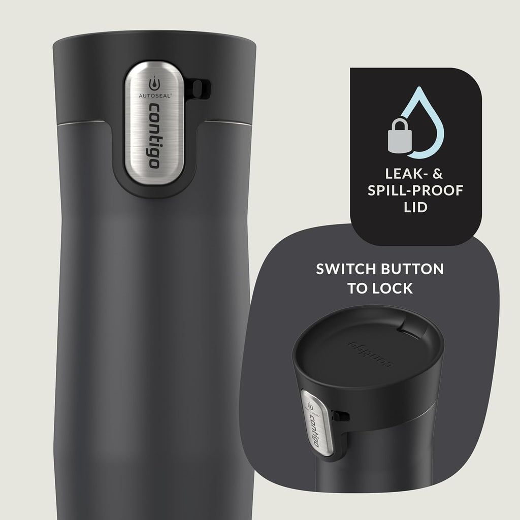 Contigo West Loop 3.0 Stainless Steel Insulated Travel Mug, Leak Proof with