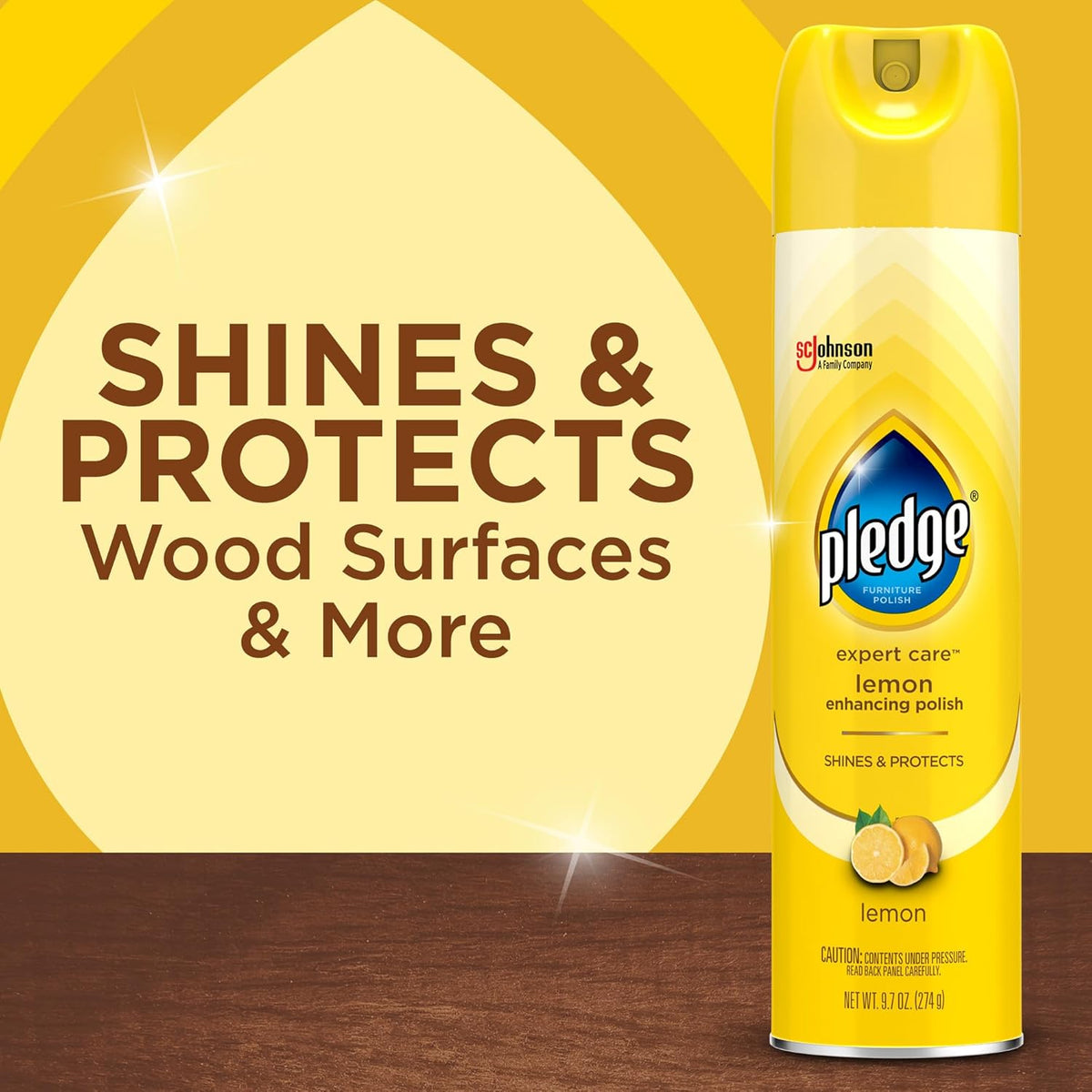 Pledge Enhancing Polish Spray, Wood Furniture & Stainless Steel Polish