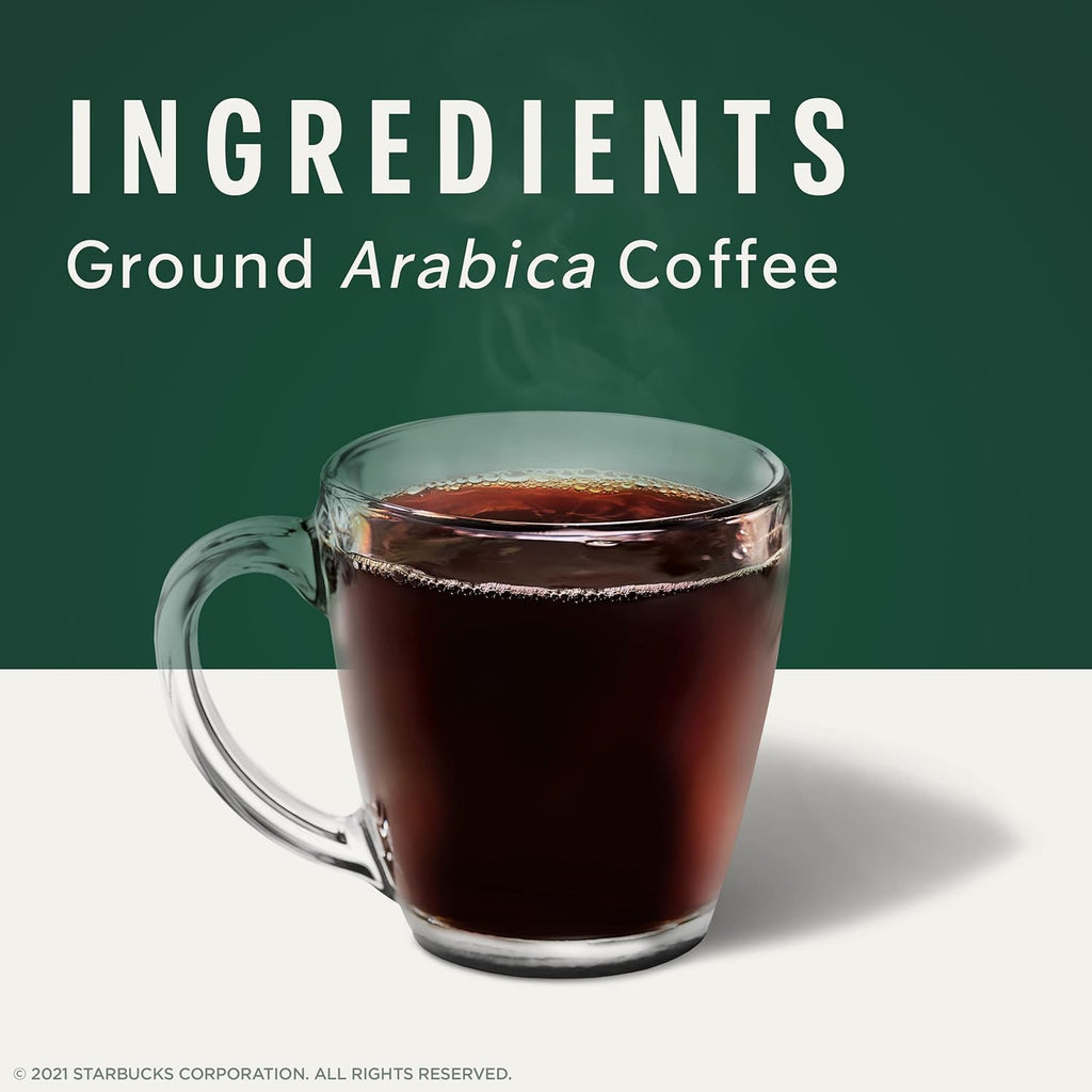 Starbucks K-Cup Coffee Pods, Medium Roast Hot or Iced Coffee, Pike Place