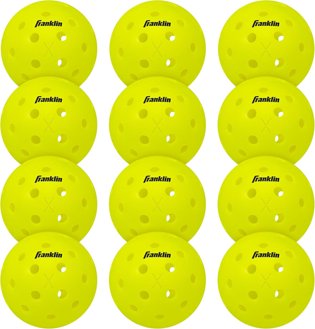 Franklin Sports X-40 Outdoor Pickleballs - Official Ball of USA Pickleball