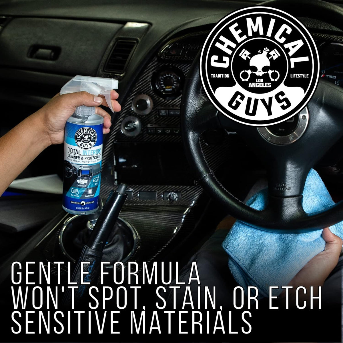 Chemical Guys Total Interior Cleaner & Protectant Interior Cleaner, Cleans &