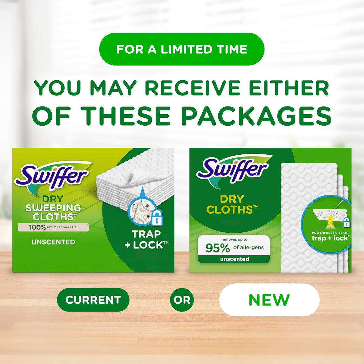 Swiffer Sweep + Mop, Dry Pads Refill, Floor Cleaner for Dirt, Dust, Hair