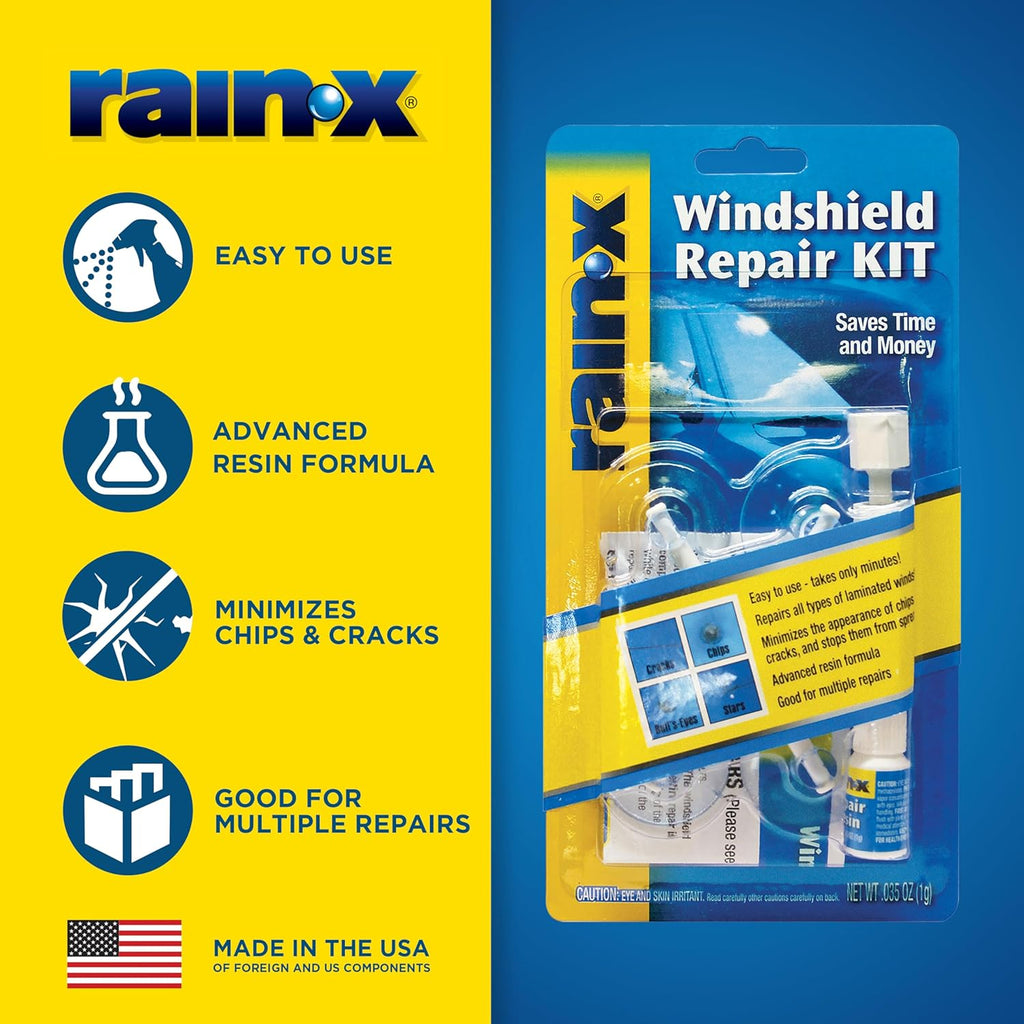 Rain-X 600001 Windshield Repair Kit - Quick and Easy Durable Resin Based