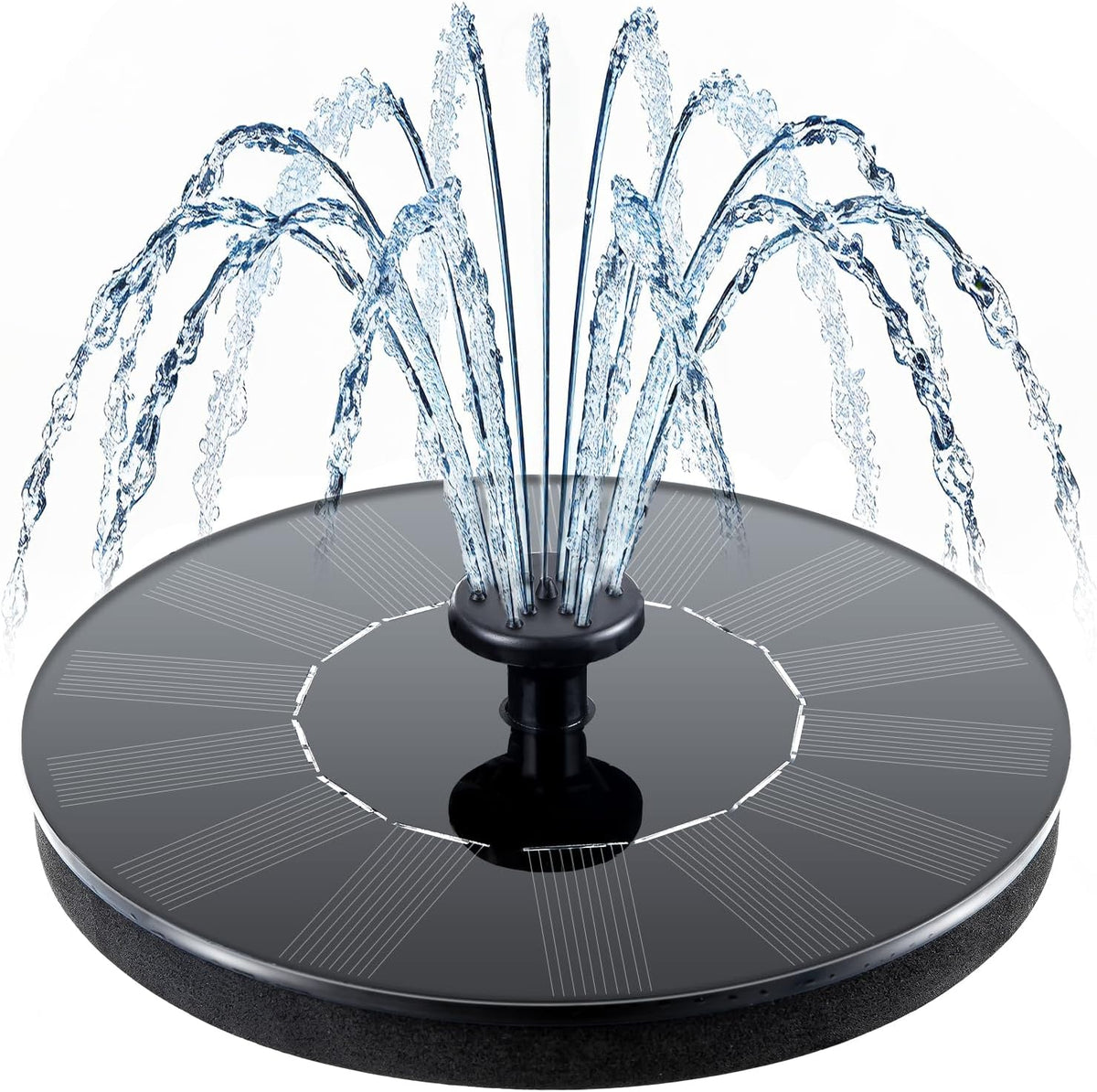 Mademax Solar Bird Bath Fountains, Upgrade 1.4W Solar Fountain Pump with 6