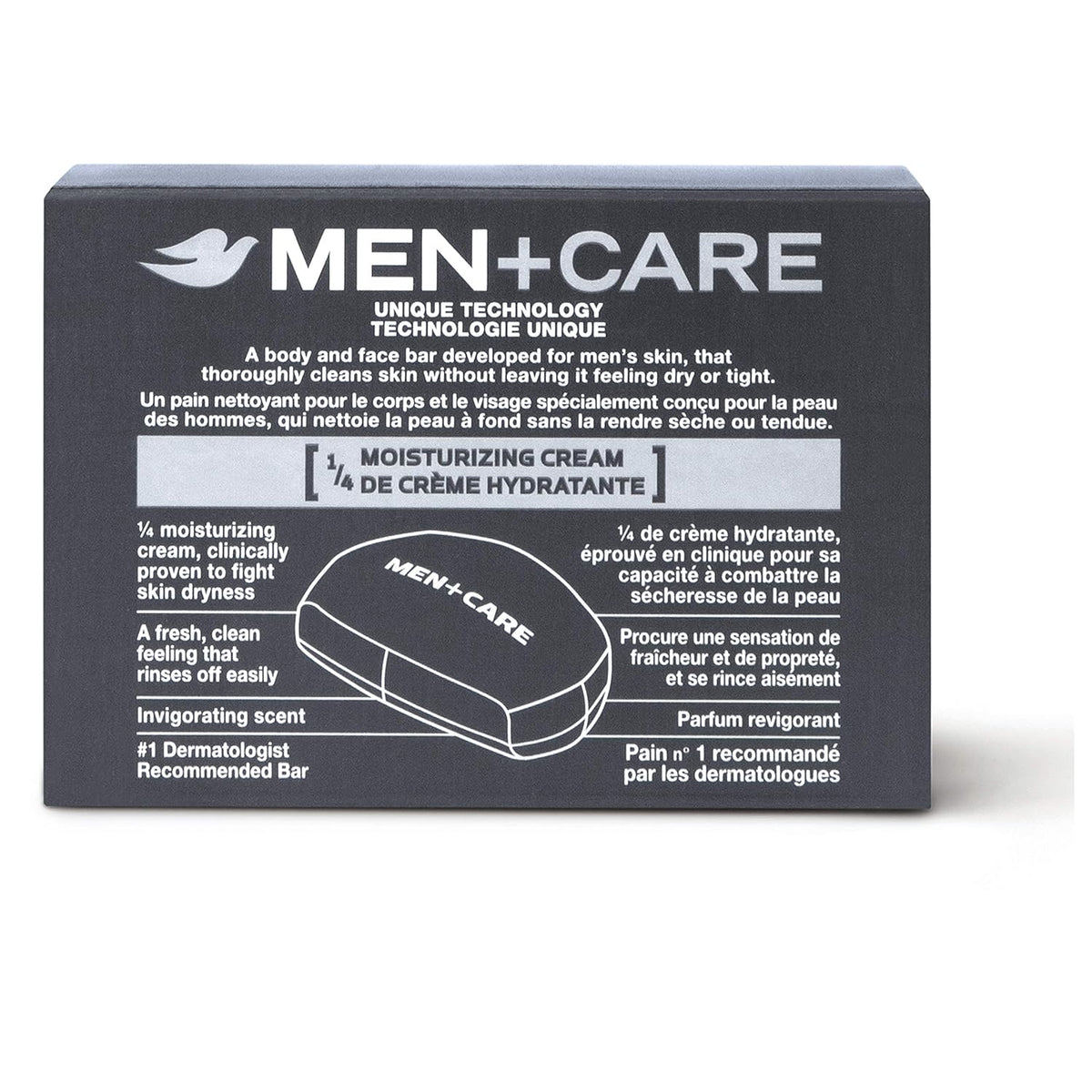DOVE MEN + CARE 3 in 1 Bar Cleanser for Body, Face, and Shaving Extra Fresh