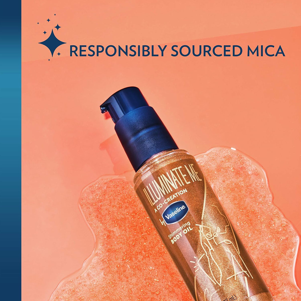Vaseline Illuminate Me Shimmering Body Oil Created for Melanin Rich Skin